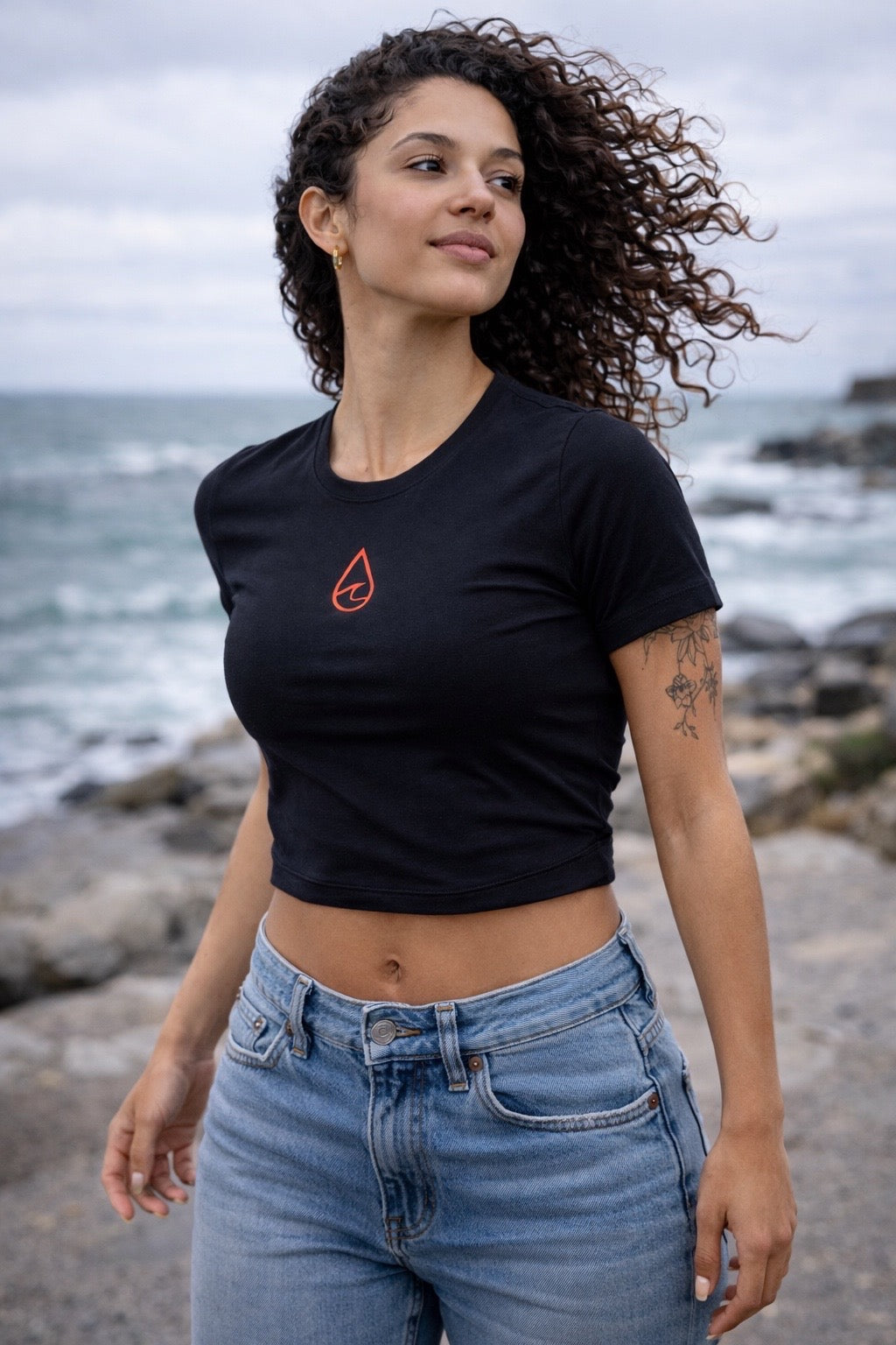 Ocean Blood Tide
Crop Tee