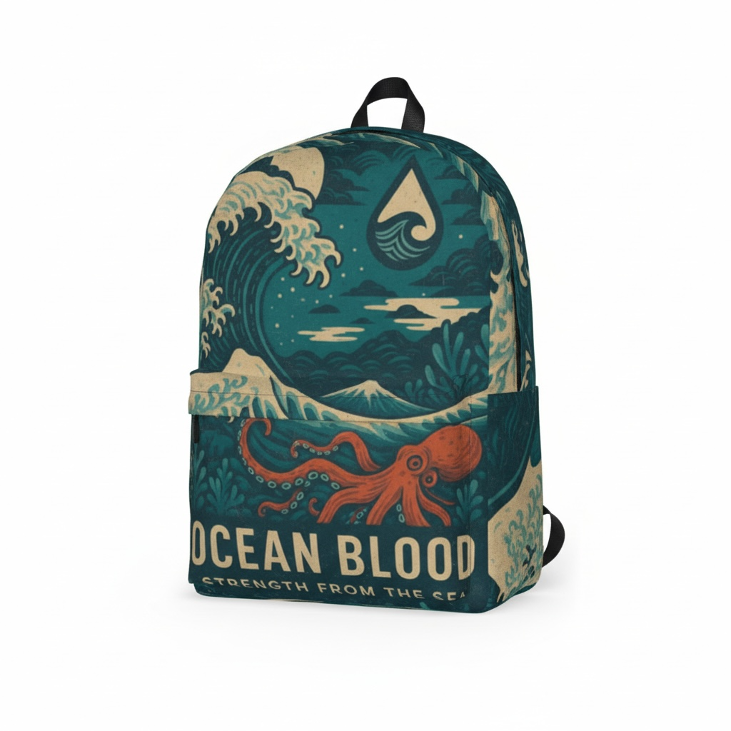 Ocean Blood Wave Backpack – Deep Sea Edition