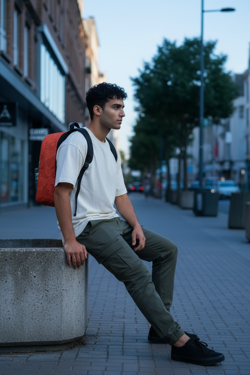 Ocean Blood Wave Backpack