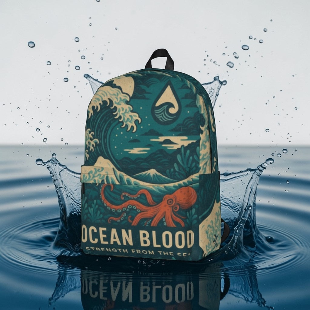 Blood In Ocean Ocean Blood Wave Backpack – Deep Sea Edition