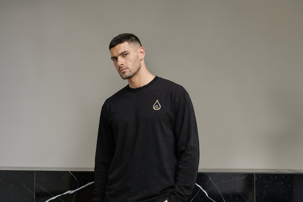 Heritage New Bedford Heavyweight Long Sleeve Tee – Ocean Blood